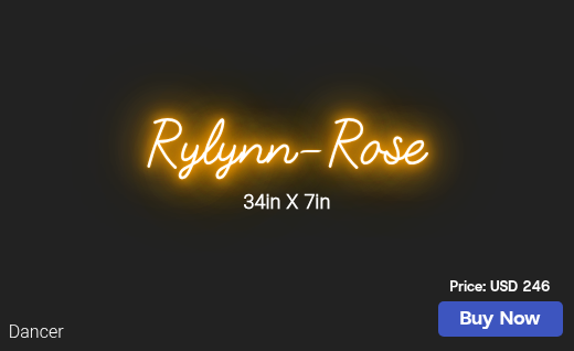 CUSTOM NEON SIGN FOR Paigedufault1498