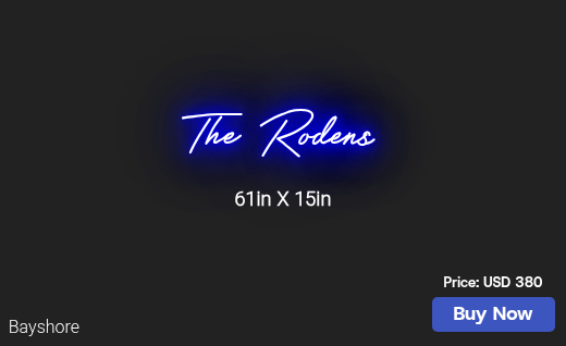 CUSTOM NEON SIGN FOR Gericlark