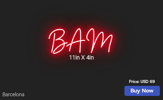 CUSTOM NEON SIGN FOR Cbbhage
