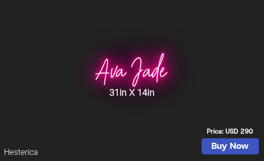 CUSTOM NEON SIGN FOR Angie Malone