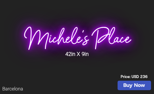 CUSTOM NEON SIGN FOR Madavis529