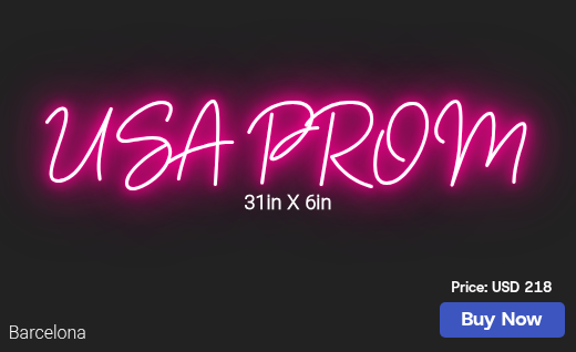 CUSTOM NEON SIGN FOR Wildmantheresa