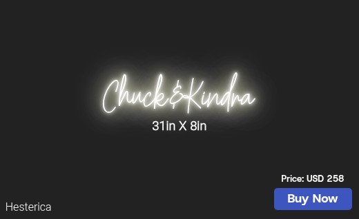 CUSTOM NEON SIGN FOR Kindrabrown