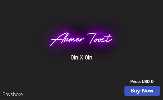 CUSTOM NEON SIGN FOR Ahmer