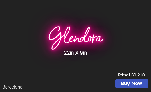 CUSTOM NEON SIGN FOR Glendorameyers