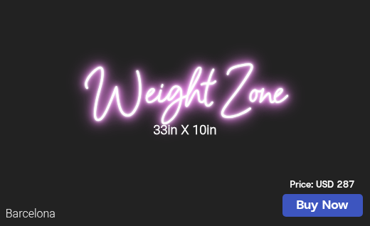 CUSTOM NEON SIGN FOR Aayogandfitness