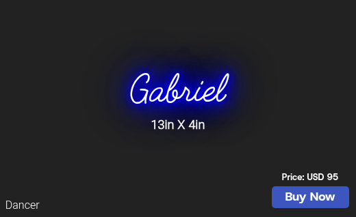 CUSTOM NEON SIGN FOR Aparispe