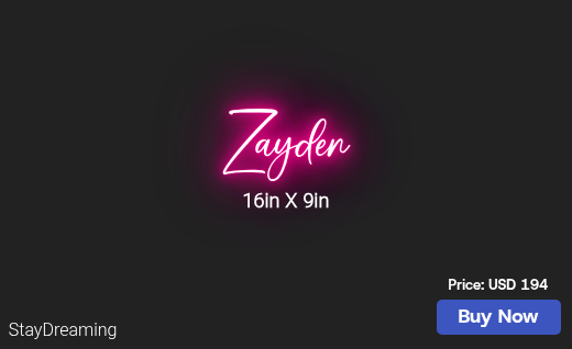 CUSTOM NEON SIGN FOR Jynni2011