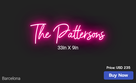 CUSTOM NEON SIGN FOR Ejbenson7