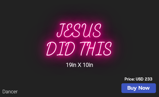 CUSTOM NEON SIGN FOR Pyt1999