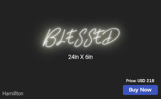 CUSTOM NEON SIGN FOR James E1324