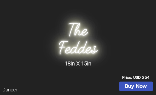 CUSTOM NEON SIGN FOR Feddelady5