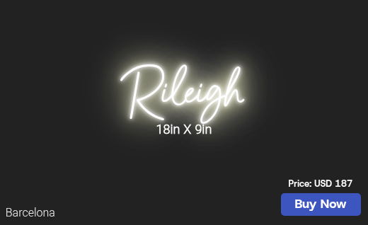 CUSTOM NEON SIGN FOR Ljjacob422