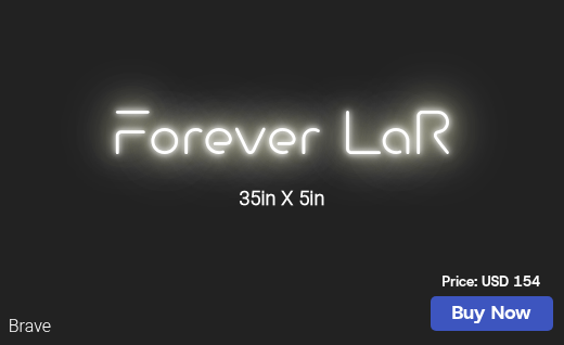 CUSTOM NEON SIGN FOR Larontea
