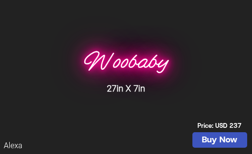 CUSTOM NEON SIGN FOR Woobb247