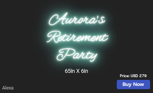 CUSTOM NEON SIGN FOR Asparklee77