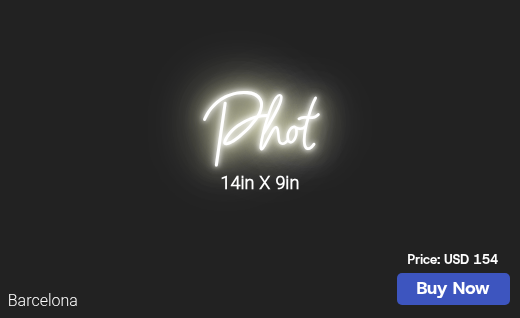 CUSTOM NEON SIGN FOR Awelt