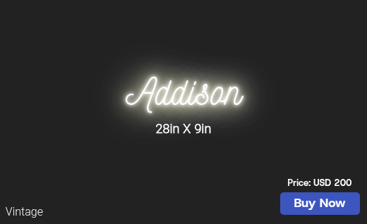 CUSTOM NEON SIGN FOR Zurielloy