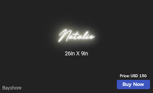 CUSTOM NEON SIGN FOR Sseerdat