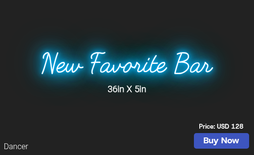 CUSTOM NEON SIGN FOR Tskblasco