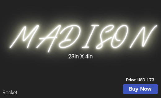 CUSTOM NEON SIGN FOR Vdavismino