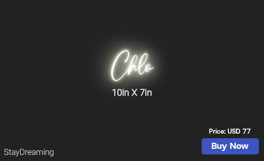 CUSTOM NEON SIGN FOR Piinkluc