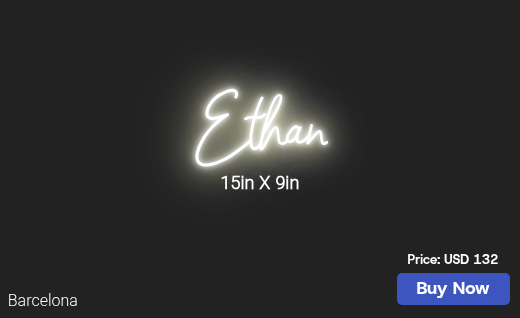 CUSTOM NEON SIGN FOR Eddie007hamilton