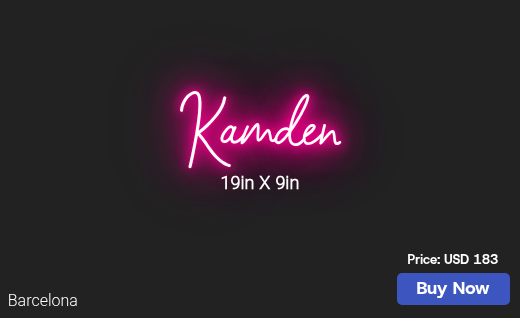 CUSTOM NEON SIGN FOR Ckhoward1016
