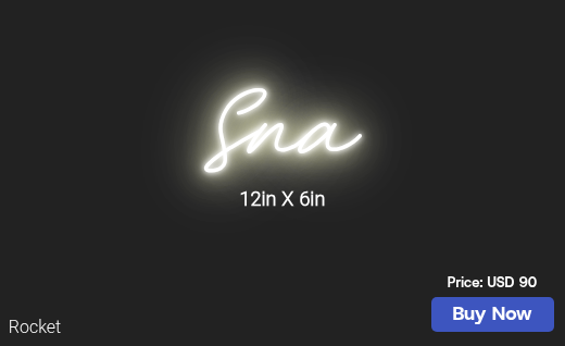 CUSTOM NEON SIGN FOR Atxa75075
