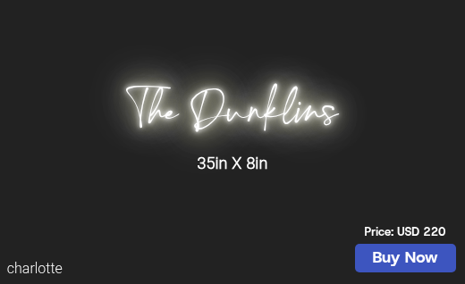 CUSTOM NEON SIGN FOR Ndunklin