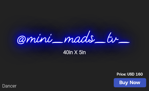 CUSTOM NEON SIGN FOR Jdjmadison