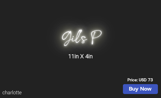 CUSTOM NEON SIGN FOR Gjtasha