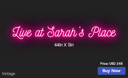 CUSTOM NEON SIGN FOR Ptrelc