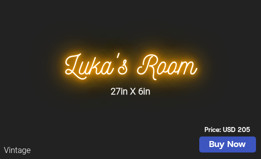 CUSTOM NEON SIGN FOR Milicevic07