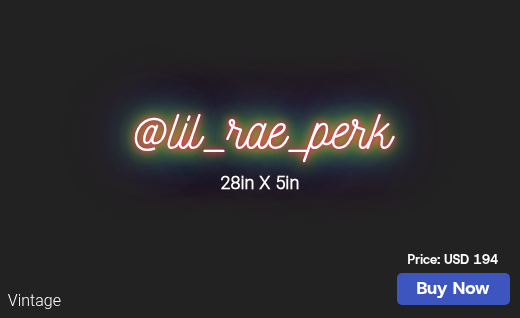 CUSTOM NEON SIGN FOR Raelynnperkins10