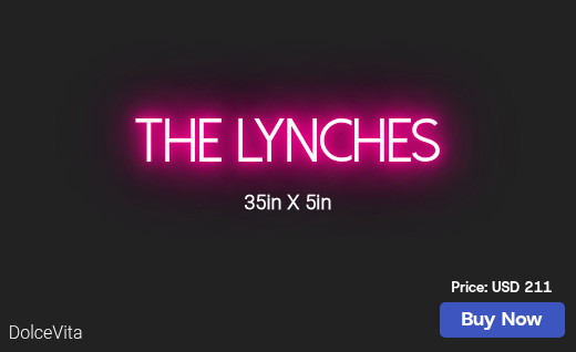 CUSTOM NEON SIGN FOR Lyfae580