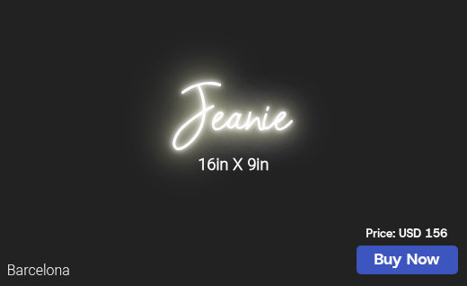 CUSTOM NEON SIGN FOR Jeanbby94