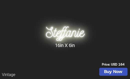 CUSTOM NEON SIGN FOR Steff812wvu