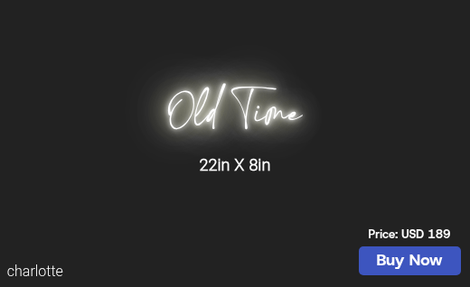 CUSTOM NEON SIGN FOR Oldtimephotospf