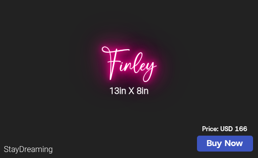 CUSTOM NEON SIGN FOR Kacysedlak