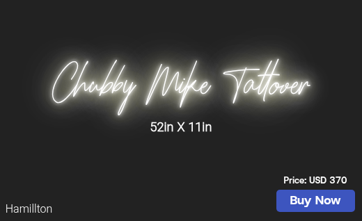 CUSTOM NEON SIGN FOR Inkymike2026