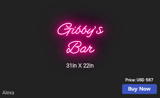 CUSTOM NEON SIGN FOR Gibsontoju