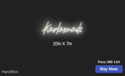 CUSTOM NEON SIGN FOR Grramirez2008