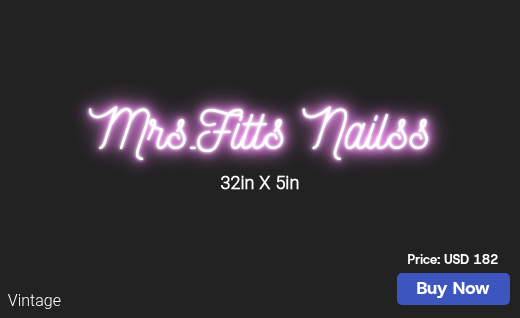 CUSTOM NEON SIGN FOR Marlyne A Roberts