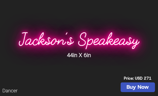 CUSTOM NEON SIGN FOR Dgjackson05