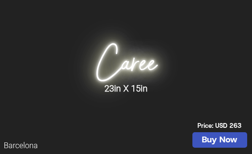CUSTOM NEON SIGN FOR Careecoon0225
