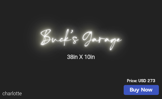 CUSTOM NEON SIGN FOR Anthrbuck