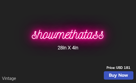 CUSTOM NEON SIGN FOR Totyana Morris