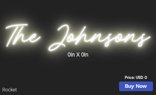 CUSTOM NEON SIGN FOR Crob8705