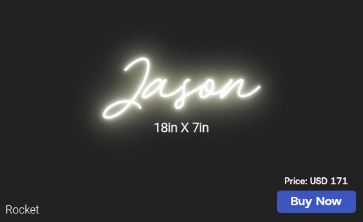 CUSTOM NEON SIGN FOR Nykwor